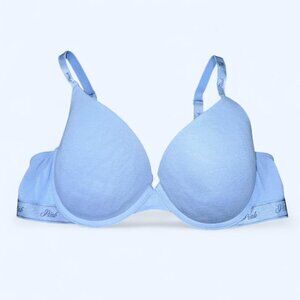 Victorias Secret Pink Light Blue Push-Up Bra